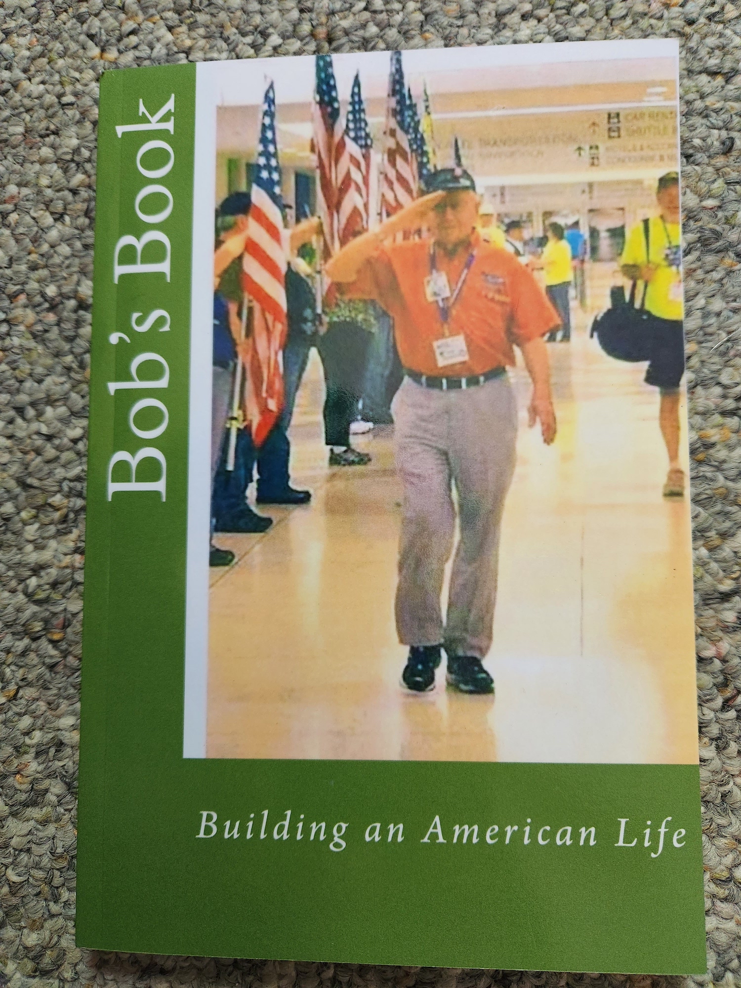 Picture of the front cover of Bob's book.